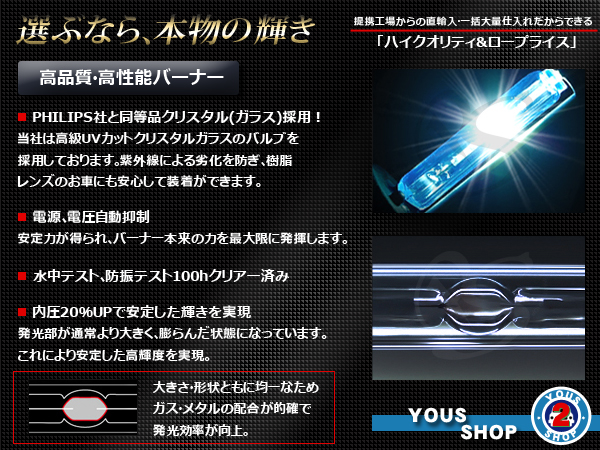 ヴァンガード GSA・ACA33#系 新型 D4S HID バルブ 8000K 35W 55W ライト