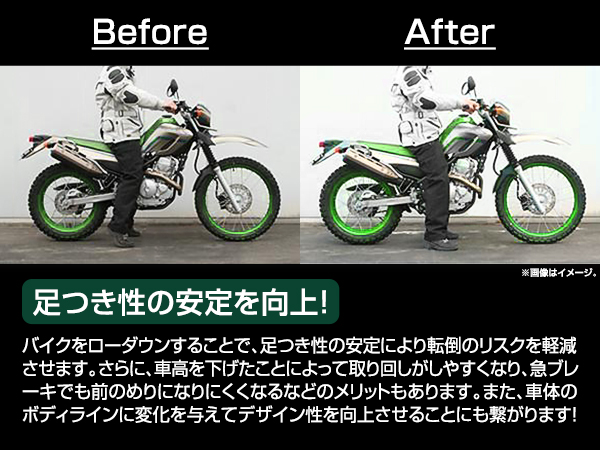 DトラッカーX Dトラッカー KLX250 全年式 ローダウン キット 車高調 リア リヤ サス リンク ロッド 40ミリダウン(リア)｜売買されたオークション情報、yahooの商品情報をアーカイブ公開  - オークファン（aucfan.com）